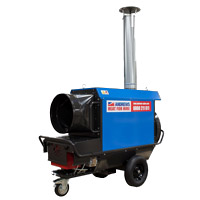 Indirect fired gas heaters