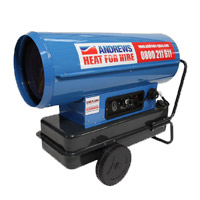 Direct fired oil heaters