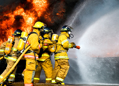 Temporary fire pumps
