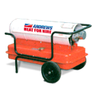 Model 100 direct fired oil heater