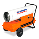 Model 40 direct fired oil heater